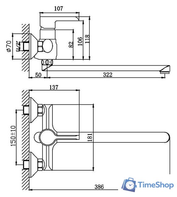 Смеситель Haiba HB22805-7 - Изображение №2 — Интернет-магазин Time-Shop