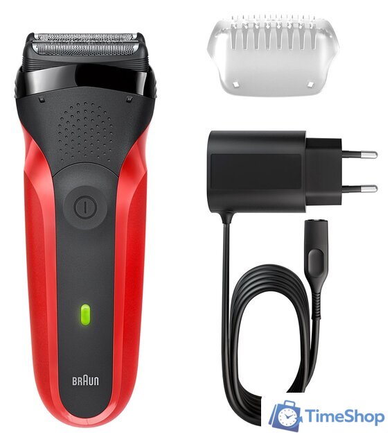 Электробритва Braun Series 3 300s (красный) - Изображение №1 — Интернет-магазин Time-Shop