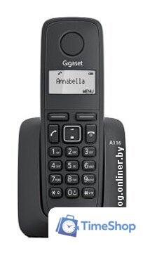 Радиотелефон Gigaset A116 (черный) - Изображение №2 — Интернет-магазин Time-Shop