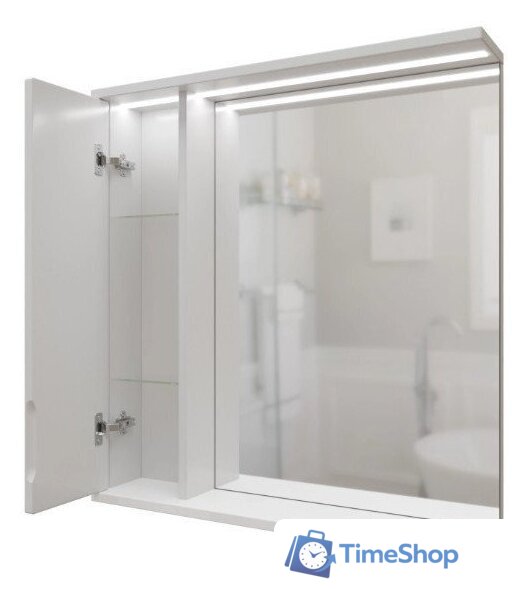  Mixline Шкаф с зеркалом Лайн 60 553010 (левый, с подсветкой) - Изображение №3 — Интернет-магазин Time-Shop