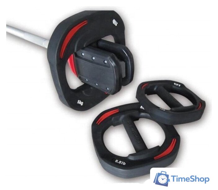 Штанга Atlas Sport металлическая с обрезиненными дисками 20 кг - Изображение №6 — Интернет-магазин Time-Shop