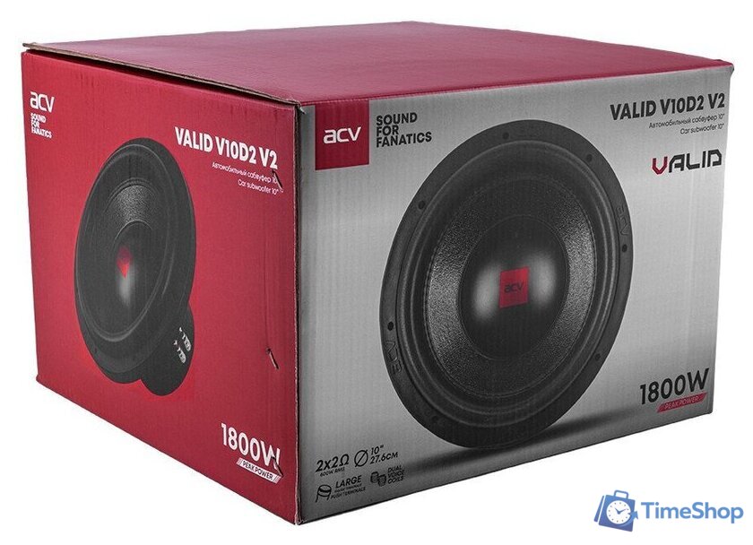 Головка сабвуфера ACV Valid V10D2 V2 - Изображение №8 — Интернет-магазин Time-Shop