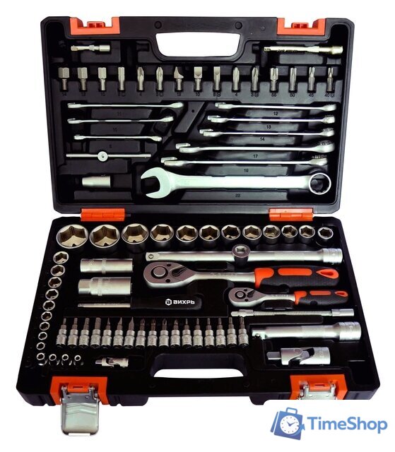 Универсальный набор инструментов Вихрь 73/6/7/3 (82 предмета) - Изображение №1 — Интернет-магазин Time-Shop