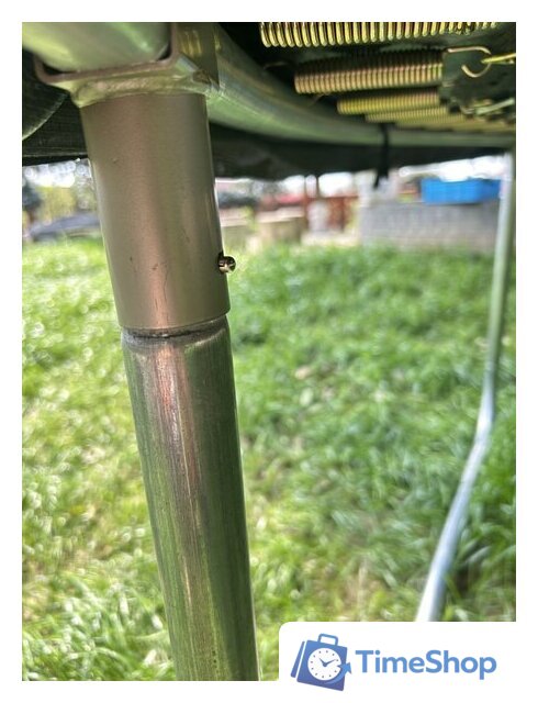 Батут Calviano Inside Master Green 374 см - 12ft (внутренняя сетка, с лестницей) - Изображение №7 — Интернет-магазин Time-Shop