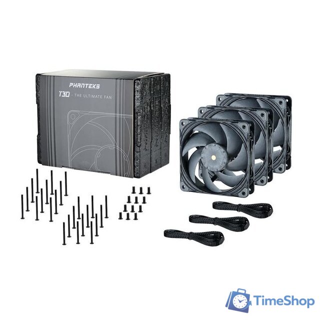 Комплект вентиляторов для корпуса Phanteks PH-F120T30_BG_3P - Изображение №8 — Интернет-магазин Time-Shop