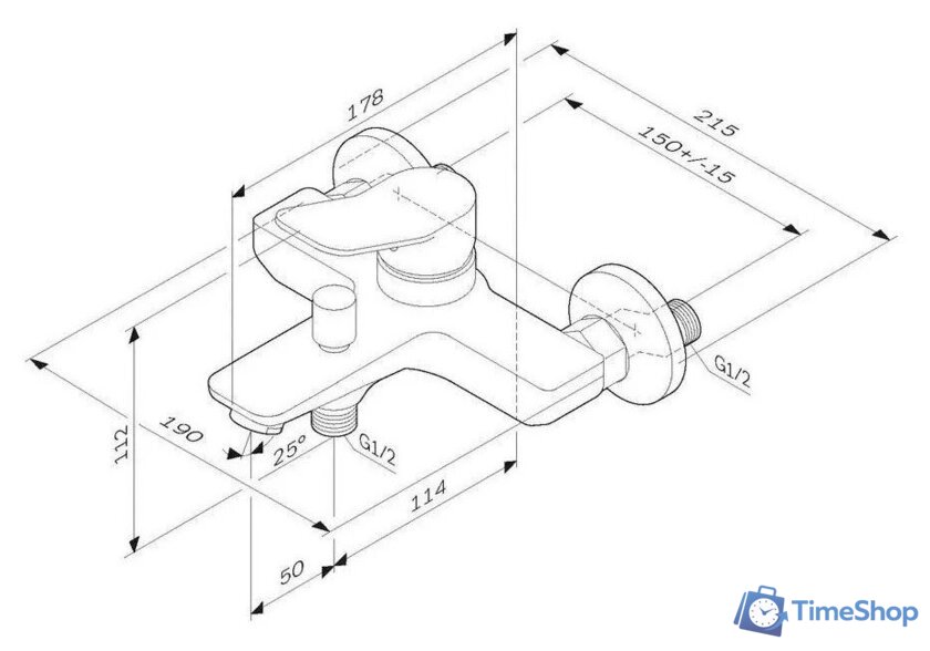 Смеситель AM.PM F88A10022 (черный) - Изображение №6 — Интернет-магазин Time-Shop