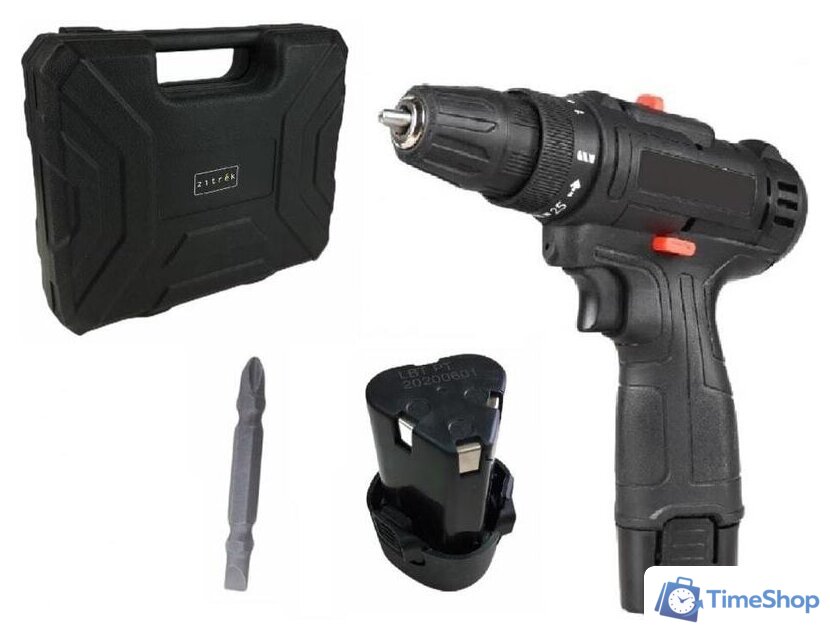 Дрель-шуруповерт Zitrek Crusher 12-Li 063-4078 (с 2-мя АКБ, кейс) - Изображение №1 — Интернет-магазин Time-Shop