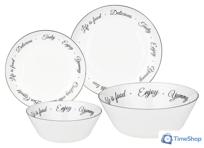 Набор тарелок Agness Bon appetit 598-071 (19 пр) - Изображение №1 — Интернет-магазин Time-Shop