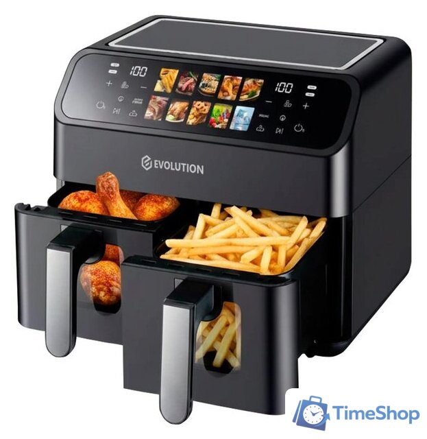 Аэрогриль (аэрофритюрница) Evolution AIRO 9800ТW Dual - Изображение №2 — Интернет-магазин Time-Shop