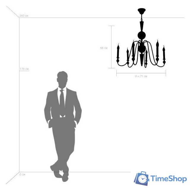 Подвесная люстра Lightstar Ragno 732067 - Изображение №9 — Интернет-магазин Time-Shop