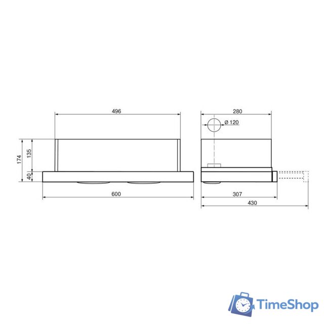 Кухонная вытяжка Elikor NT6311BX - Изображение №5 — Интернет-магазин Time-Shop
