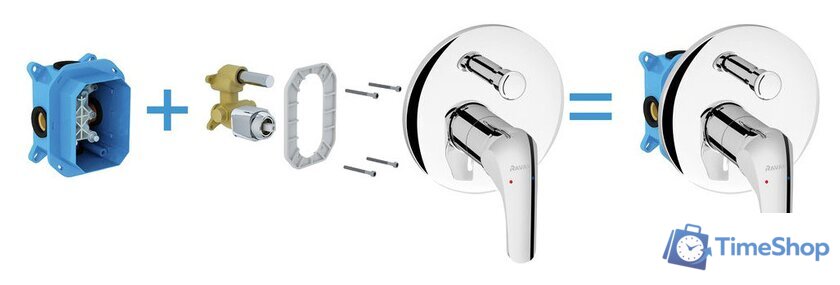 Скрытый механизм Ravak R-box RB 070.50 [X070052] - Изображение №4 — Интернет-магазин Time-Shop