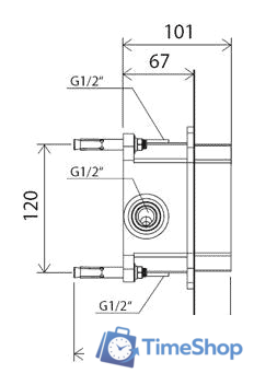 Скрытый механизм Ravak R-box RB 070.50 [X070052] - Изображение №9 — Интернет-магазин Time-Shop