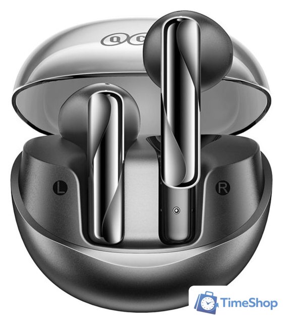 Наушники QCY AilyBuds Clear (черный/серый) - Изображение №1 — Интернет-магазин Time-Shop