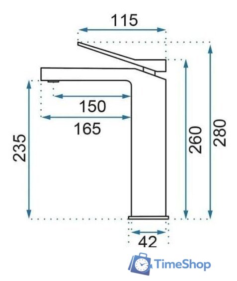 Смеситель Rea Duet REA-B4414 (черный) - Изображение №5 — Интернет-магазин Time-Shop