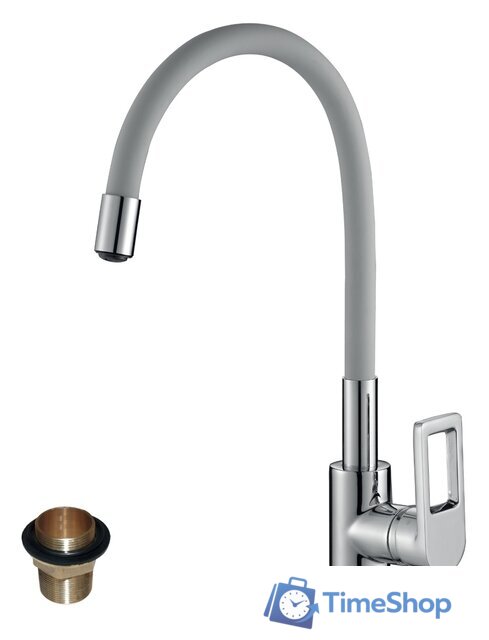 Смеситель Rossinka Silvermix Z35-35U (серый/хром) - Изображение №1 — Интернет-магазин Time-Shop