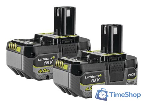 Набор аккумуляторов Ryobi RB1840X2 5133005304 (2x18В/4 Ah) - Изображение №1 — Интернет-магазин Time-Shop