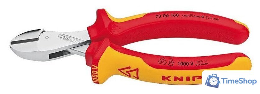 Кусачки боковые (бокорезы) Knipex 7306160 - Изображение №1 — Интернет-магазин Time-Shop