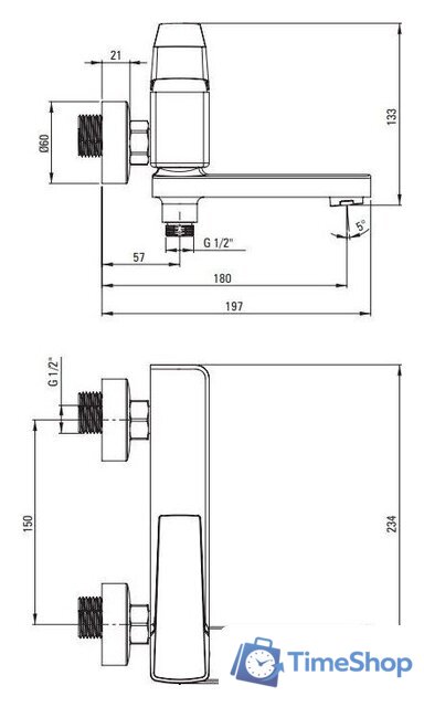 Смеситель Deante Blur Nero BQL-N12M (черный) - Изображение №4 — Интернет-магазин Time-Shop