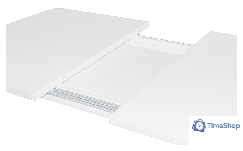 Кухонный стол ЭлиГард Sheldon 118(157)х72х76 (белый структурный) - Изображение №3 — Интернет-магазин Time-Shop