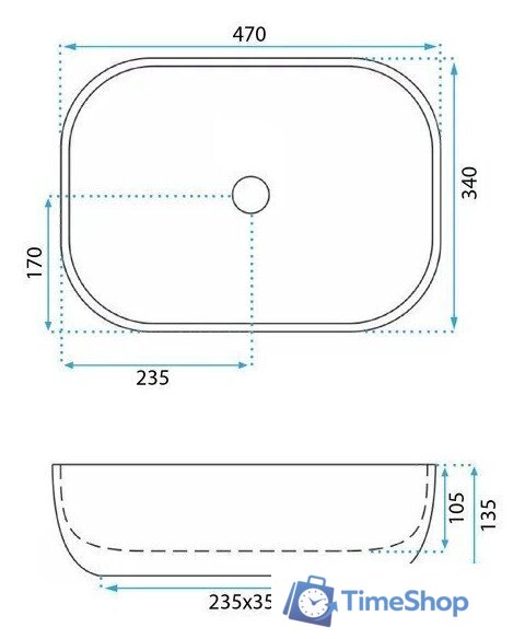 Умывальник Rea Belinda Mini U3323 - Изображение №6 — Интернет-магазин Time-Shop