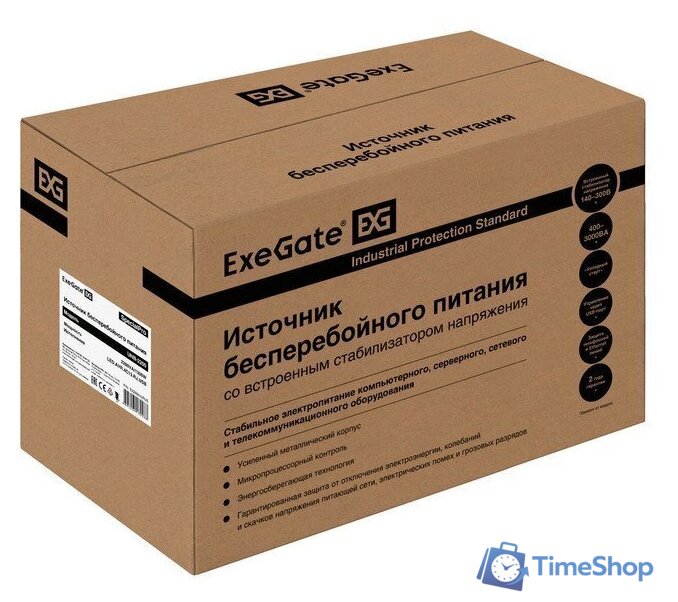 Источник бесперебойного питания ExeGate SpecialPro UNB-2200.LED.AVR.4C13.RJ.USB EX292612RUS - Изображение №4 — Интернет-магазин Time-Shop