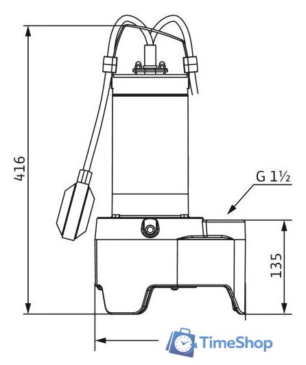 Фекальный насос Wilo Rexa MINI3-V04.09/M05-523/A-10M - Изображение №2 — Интернет-магазин Time-Shop