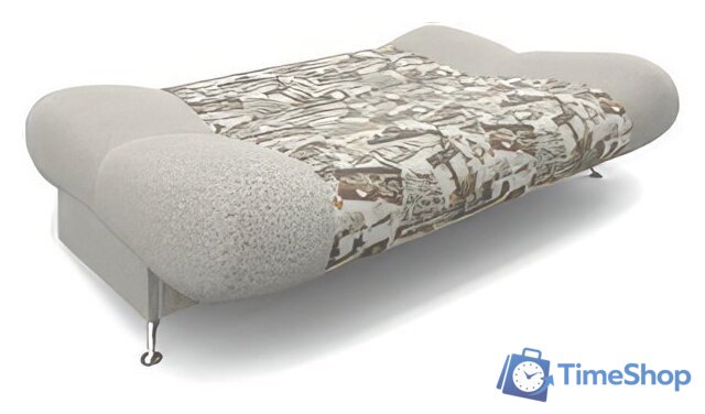 Диван Мебель-АРС Лодочка (флок, газета коричневый) - Изображение №5 — Интернет-магазин Time-Shop