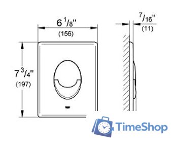 Панель смыва Grohe Skate Air 38505000 (хром) - Изображение №2 — Интернет-магазин Time-Shop