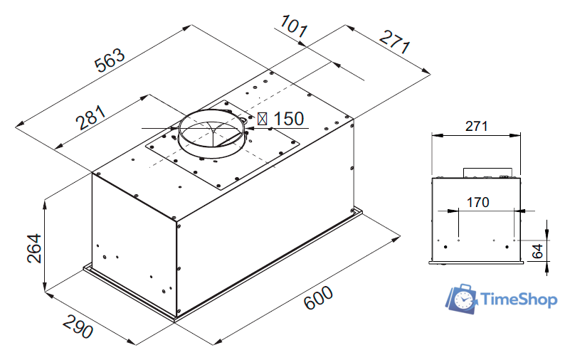 Кухонная вытяжка KUPPERSBERG Ibox 60 X - Изображение №4 — Интернет-магазин Time-Shop