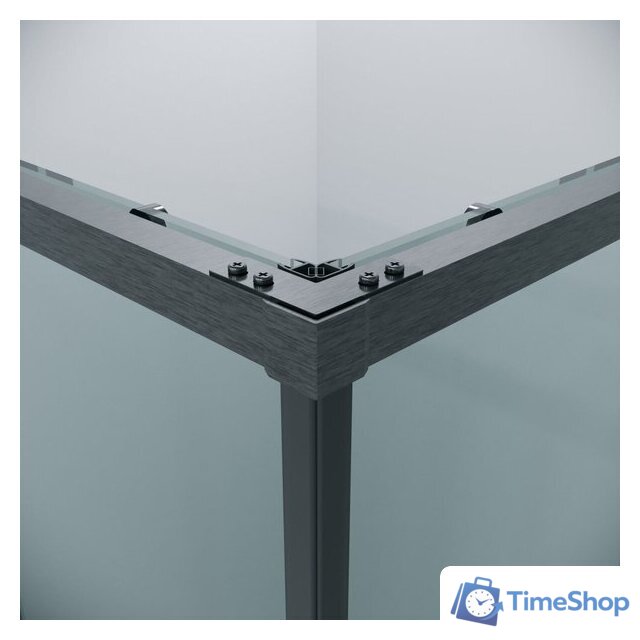 Душевой уголок Grossman Galaxy 90x80x195 300.K33.01.9080.42.00 (графит сатин/прозрачное стекло) - Изображение №4 — Интернет-магазин Time-Shop