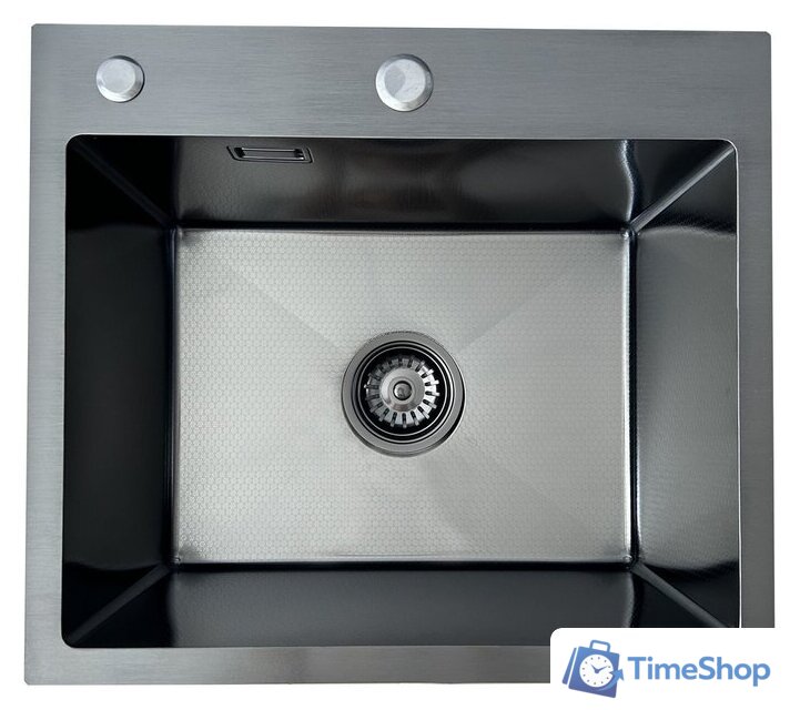 Кухонная мойка Blantek LS-5050HN Honeycomb Nano black - Изображение №1 — Интернет-магазин Time-Shop