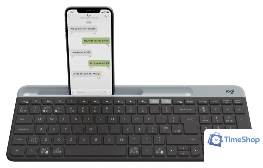 Клавиатура Logitech K580 Slim 920-009208 (графитовый) - Изображение №1 — Интернет-магазин Time-Shop