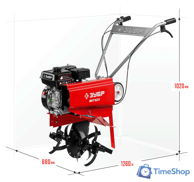Мотокультиватор бензиновый Зубр МКТ-170 - Изображение №9 — Интернет-магазин Time-Shop