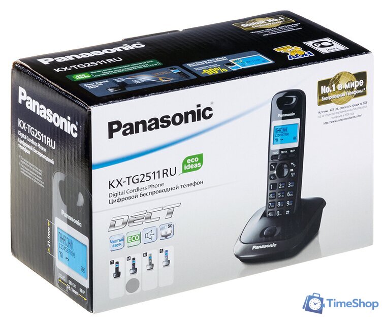 Радиотелефон Panasonic KX-TG2511RUM - Изображение №8 — Интернет-магазин Time-Shop