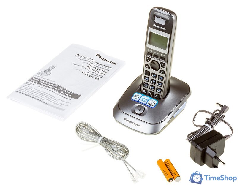 Радиотелефон Panasonic KX-TG2511RUM - Изображение №7 — Интернет-магазин Time-Shop