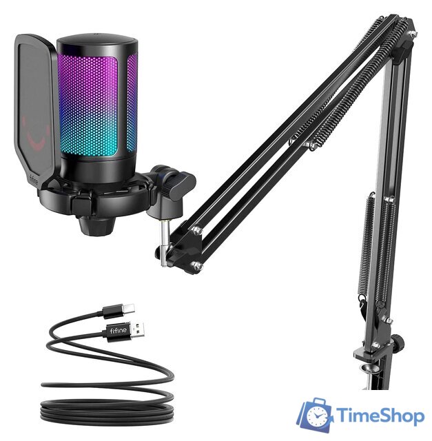Проводной микрофон FIFINE A6T (черный) - Изображение №1 — Интернет-магазин Time-Shop