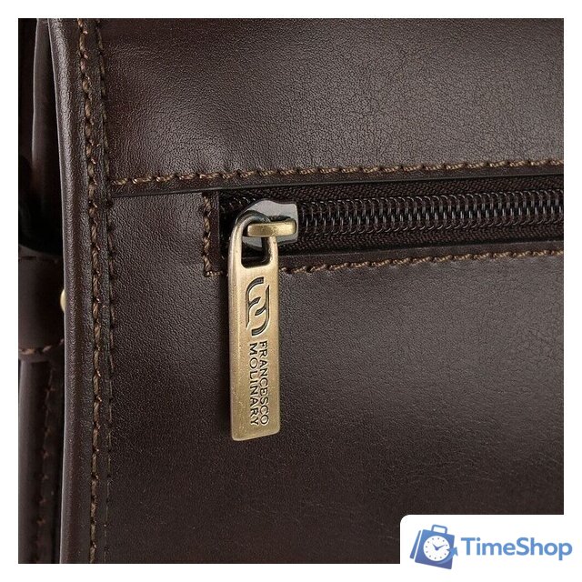 Мужская сумка Francesco Molinary 513-31008-003-DBW - Изображение №5 — Интернет-магазин Time-Shop