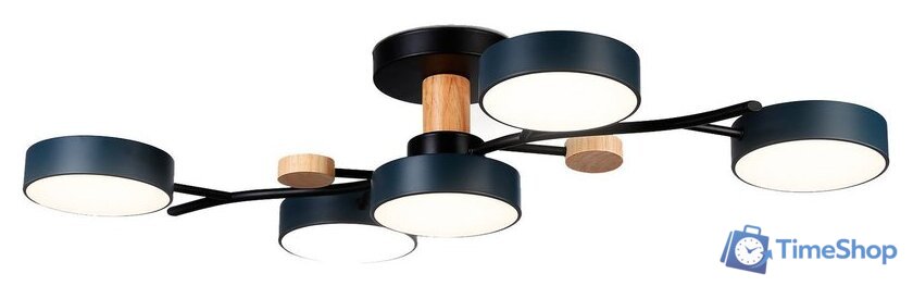 Припотолочная люстра Ambrella light FL4835/5 BK - Изображение №2 — Интернет-магазин Time-Shop
