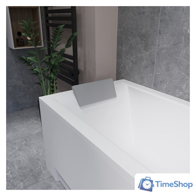 Ванна Lauter Amelia 150 21204050 (с ножками, серым подголовн., белым лиц. и торц.экраном) - Изображение №13 — Интернет-магазин Time-Shop