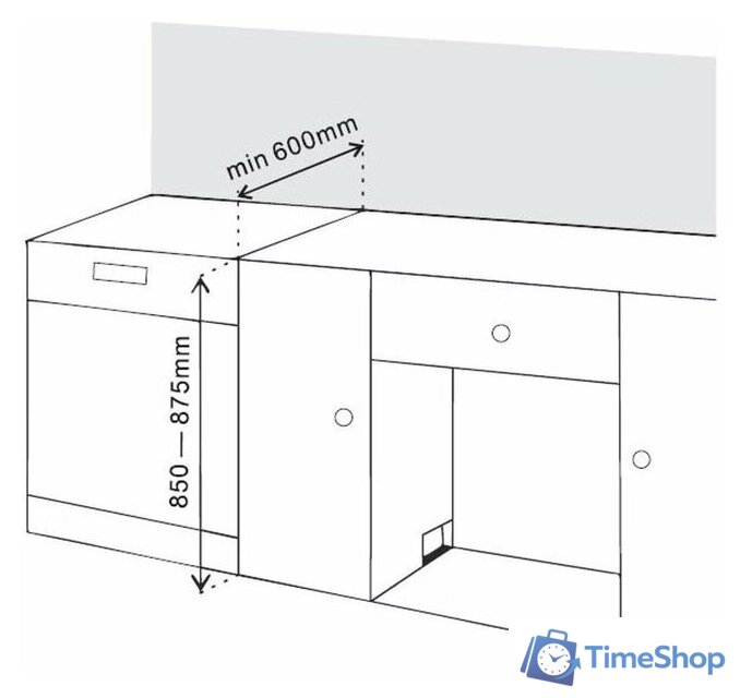 Отдельностоящая посудомоечная машина ARDO DTH1362S2 - Изображение №7 — Интернет-магазин Time-Shop