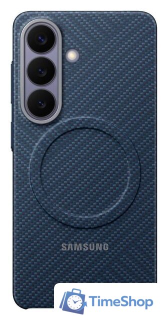 Чехол для телефона Samsung Carbon Magnet Case для Samsung Galaxy S26 (темно-синий) - Изображение №3 — Интернет-магазин Time-Shop