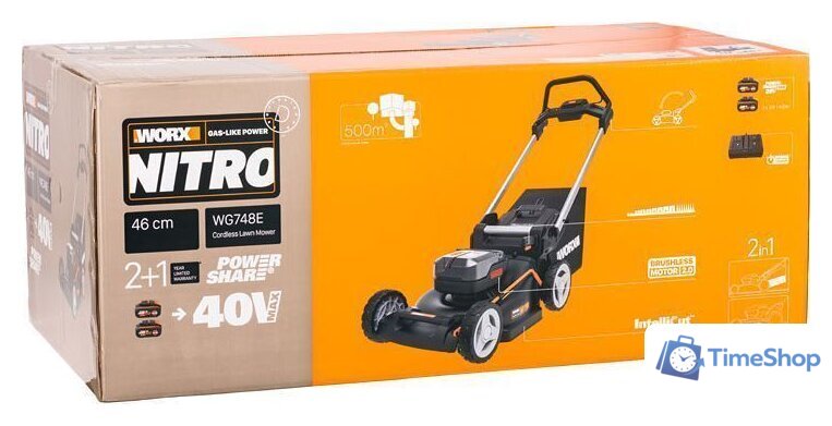 Газонокосилка Worx WG748E - Изображение №13 — Интернет-магазин Time-Shop