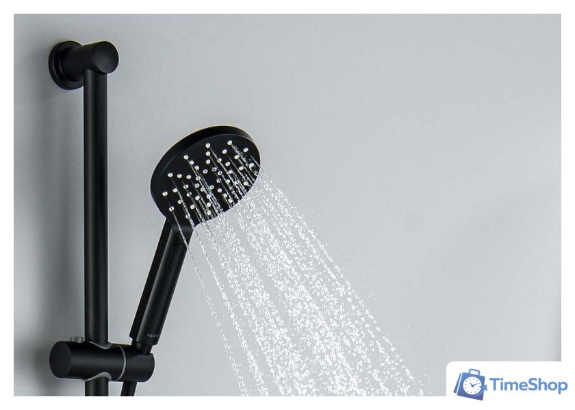 Душевой гарнитур  Aquatek Оберон AQ2016MB (черный матовый) - Изображение №5 — Интернет-магазин Time-Shop