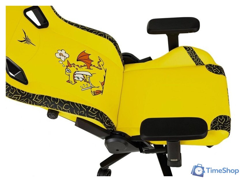 Игровое (геймерское) кресло Knight Craft Dragon (желтый экокожа) - Изображение №12 — Интернет-магазин Time-Shop