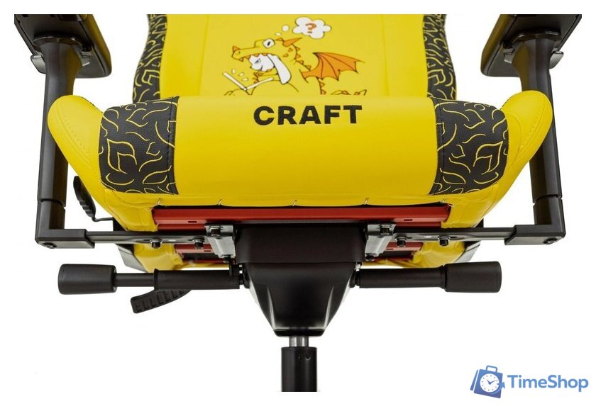 Игровое (геймерское) кресло Knight Craft Dragon (желтый экокожа) - Изображение №20 — Интернет-магазин Time-Shop