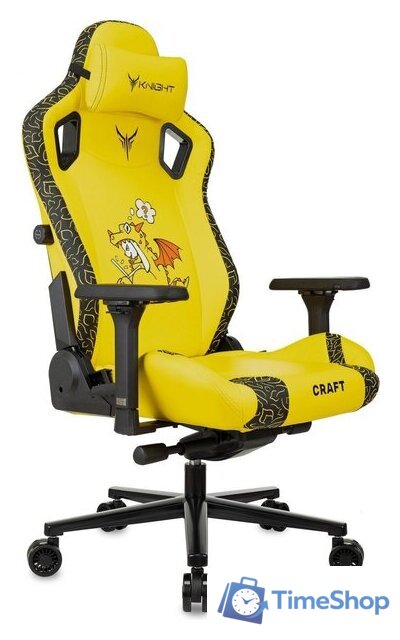 Игровое (геймерское) кресло Knight Craft Dragon (желтый экокожа) - Изображение №23 — Интернет-магазин Time-Shop