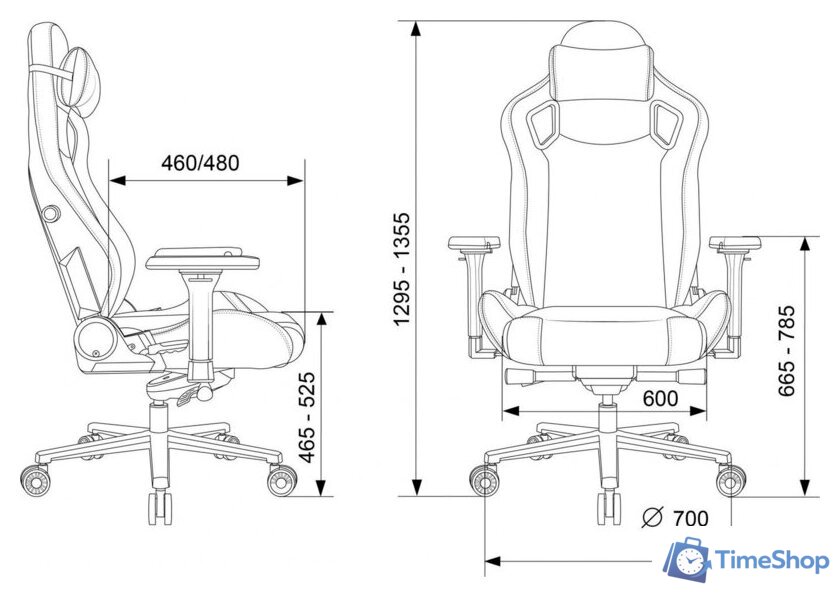 Игровое (геймерское) кресло Knight Craft Dragon (желтый экокожа) - Изображение №26 — Интернет-магазин Time-Shop
