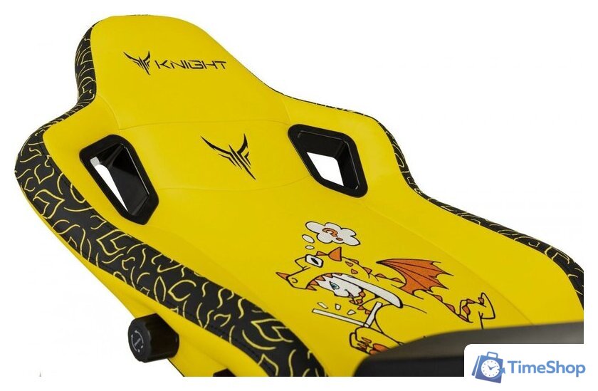 Игровое (геймерское) кресло Knight Craft Dragon (желтый экокожа) - Изображение №14 — Интернет-магазин Time-Shop