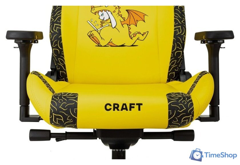 Игровое (геймерское) кресло Knight Craft Dragon (желтый экокожа) - Изображение №18 — Интернет-магазин Time-Shop